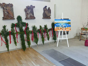 Palmsonntag in St. Crescentius - Beginn der Heiligen Woche (© Karl-Franz Thiede)